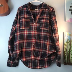A large oversized flannel